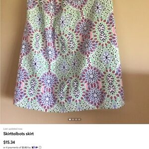 Talbots Colorful Patterned Skirt